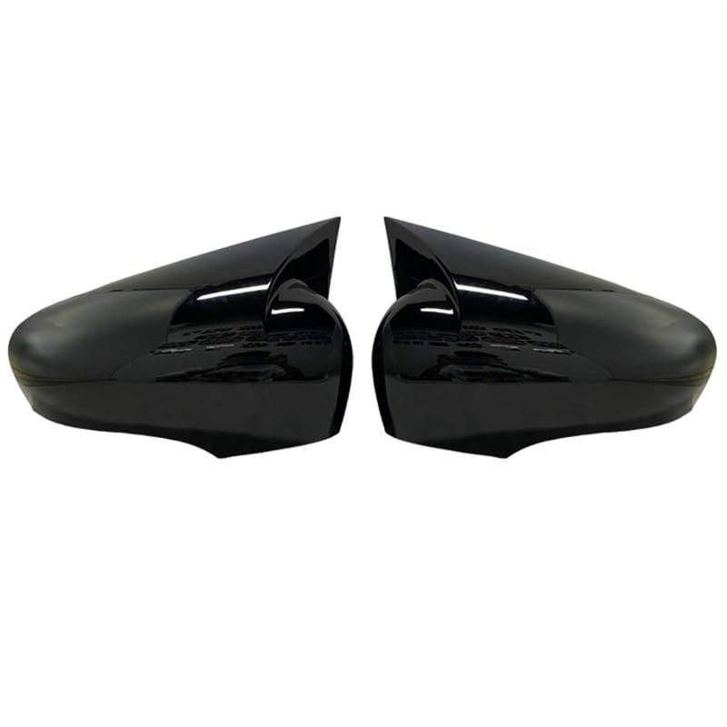 HUVNEXA Seitenspiegelabdeckung for Autotüren, for Renault Clio 4 MK4, Seitenspiegelkappe, Aufkleber, Zierleiste, Außenspiegel, Ersatzteile Auto-Außenspiegelabdeckungen(Bright Black) von HUVNEXA