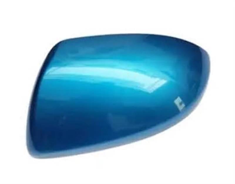 HUVNEXA Seitliche Rückspiegelabdeckung, for Mazda 2 3 1.6 Außenspiegelkappe mit den farbig lackierten Außenspiegeln Ersatzteile Auto-Außenspiegelabdeckungen(Black Light Blue Left L) von HUVNEXA