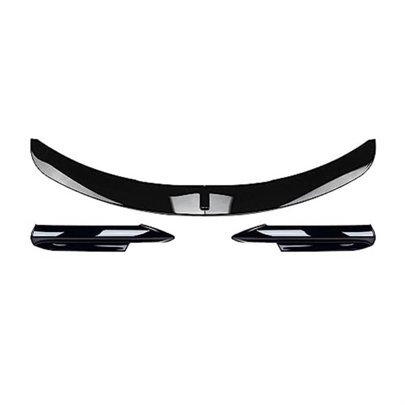 HUVNEXA Spoiler Splitter Stoßstange Frontstoßstange Lip Body Kit Canard Lip Splitter, for, 3er E90 E91 M-Tech 2005-2008 Autozubehör Frontspoiler Diffusor für die vordere Stoßstange(Black One Set Glos von HUVNEXA