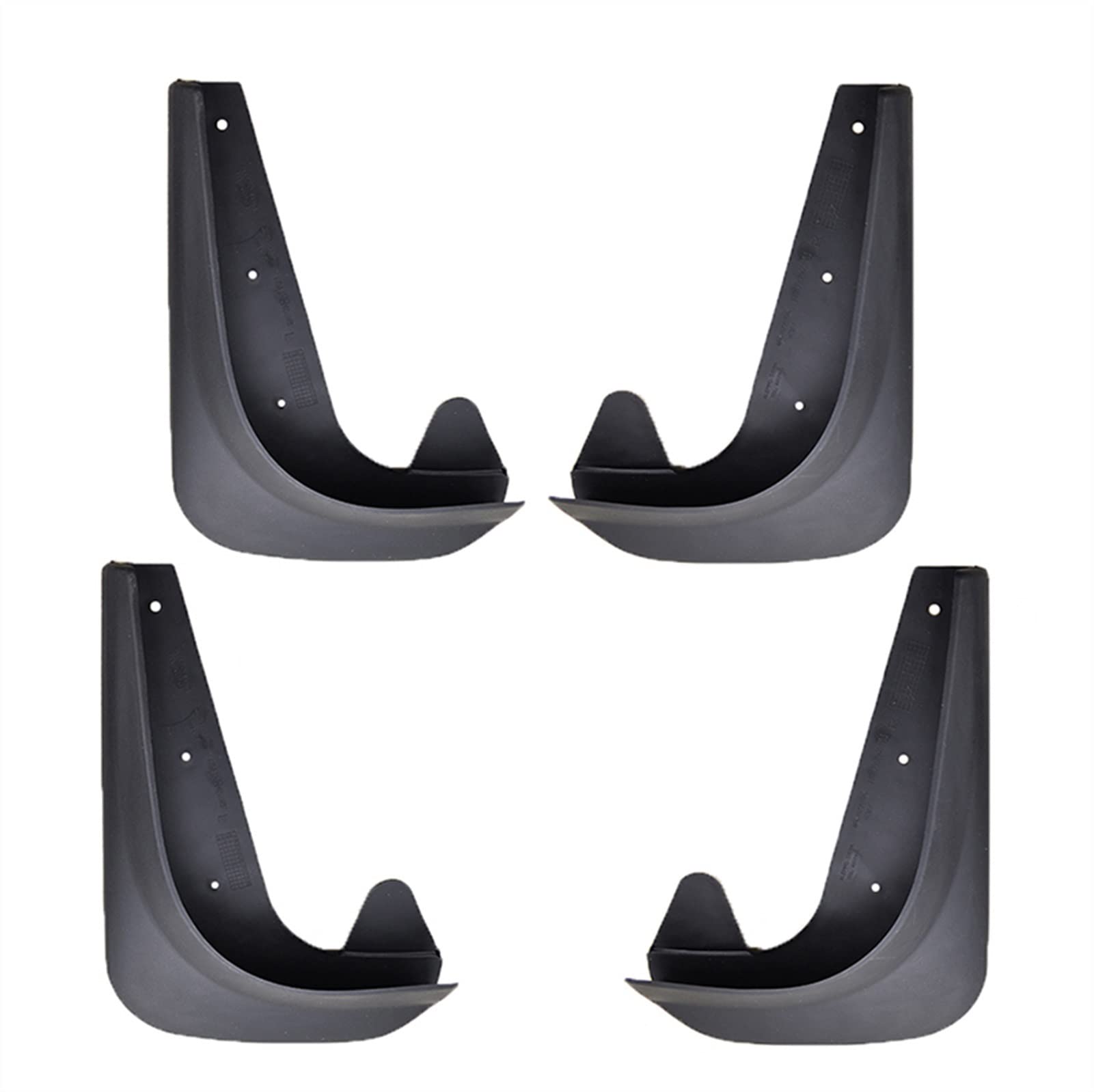 HUVNEXA Universelle Auto-Schmutzfänger vorn hinten Styling-Kotflügel Spritzschutz Kotflügel, for VW, for Toyota, Camry, for RAV4, Prius Yaris Zubehör Kotflügelverkleidungs-Bodykits(4Pcs-Set) von HUVNEXA