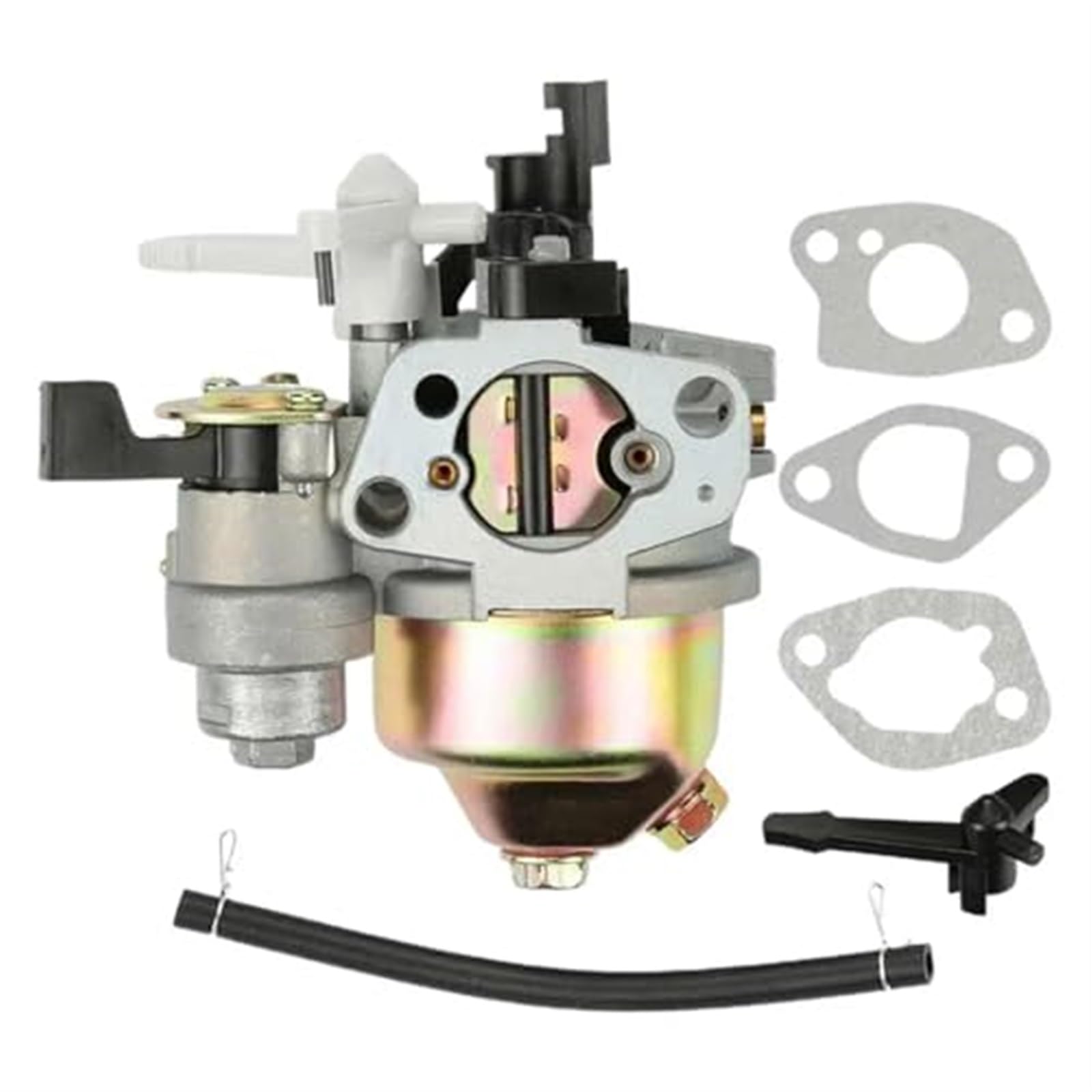 HUVNEXA Vergaser Carb GX160 GX168F GX200 5,5 PS 6,5 PS + Kraftstoffrohrdichtung Motor Autozubehör Vergaser-Kit von HUVNEXA