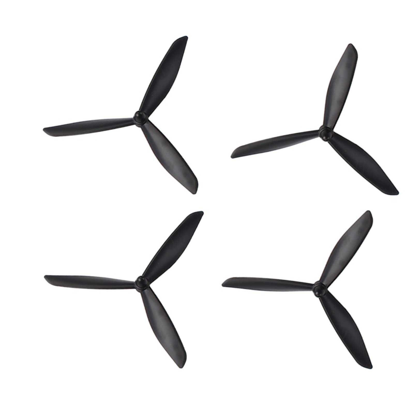 HUVNEXA for Bayang X16 X21 Fernbedienung Quadrocopter Ersatzteile Upgrade Dreieck Klinge Schwarz Weiß 20 Stück 1pack Drohnenpropeller(Black) von HUVNEXA