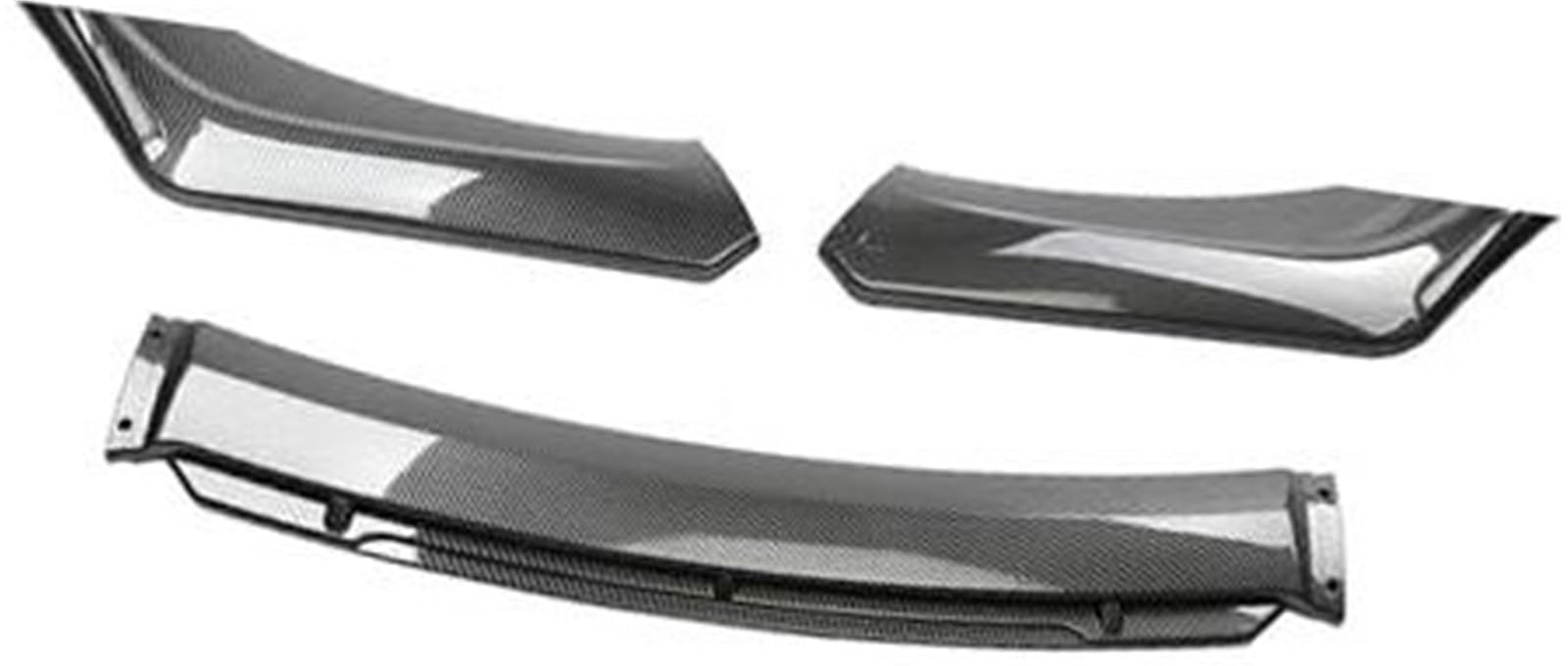 HUVNEXA for Toyota, Auto Frontstoßstange Lip Spoiler Body Kit Zierstreifen Stoßstange Canard Lip Splitter Limousine Breite unter 176 cm Spoiler Diffusor für die vordere Stoßstange(Black Carbon Black) von HUVNEXA