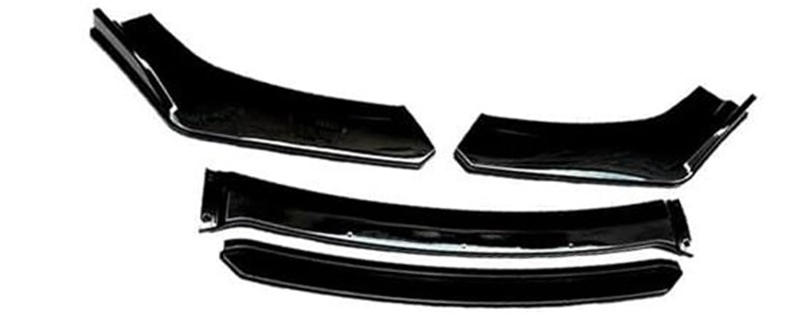 HUVNEXA for VW, for Golf, MK5 6 7 Auto Front Lower Bumper Lip Splitter Spoiler Protector Sport Diffusor Deflector Spoiler Diffusor für die vordere Stoßstange(Black Gloss Black) von HUVNEXA