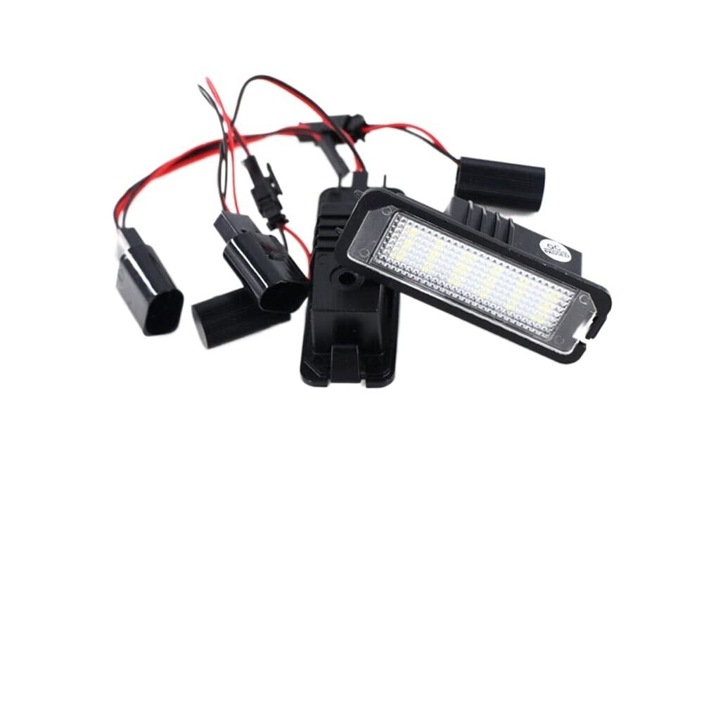 HUYGB Kennzeichenbeleuchtung 12V 3W LED Number License Plate Light Lamp No Error Fit Use For Vw Passat B6 CC Eos Fit Use For Golf 4 5 6 7 MK7 Nummernschildbeleuchtung von HUYGB