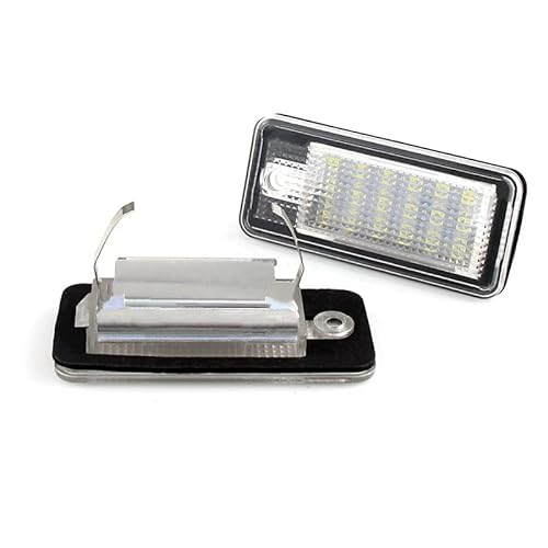 Kennzeichenbeleuchtung 2PCS Car Led License Plate Light Number Plate Lamp Fit Use For Audi A3 A4 S4 RS4 B6 B7 A6 RS6 S6 C6 S5 2D Cabrio Q7 A8 S8 RS4 Nummernschildbeleuchtung von HUYGB