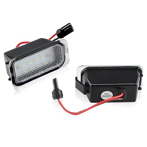 Kennzeichenbeleuchtung 2Pcs License Plate Light Fit Use For Ford ABS Plastic 12V LED Number Signal Light Nummernschildbeleuchtung von HUYGB