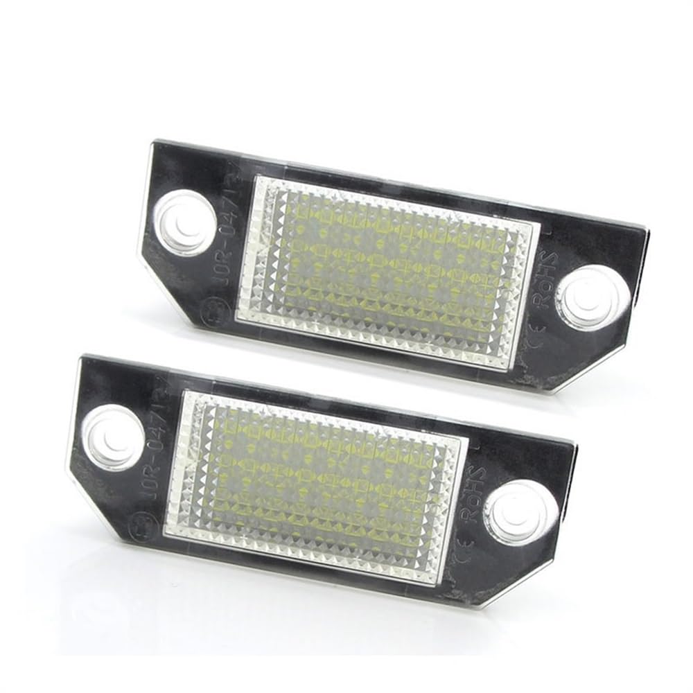 Kennzeichenbeleuchtung DC12V Car LED License Number Plate Light Lamp 6W 24 LED White Light Fit Use For Ford Focus 2 C-Max Nummernschildbeleuchtung von HUYGB