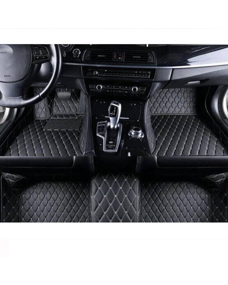 Auto Fussmatte Für 1er F40 118i 116d 118d 2020 2021 2022 2023 Kunstleder Auto Fußmatten Floorliners Teppiche Teppiche Pads Autofußmatten(Black Biege,Left Hand Drive) von HUYHSD