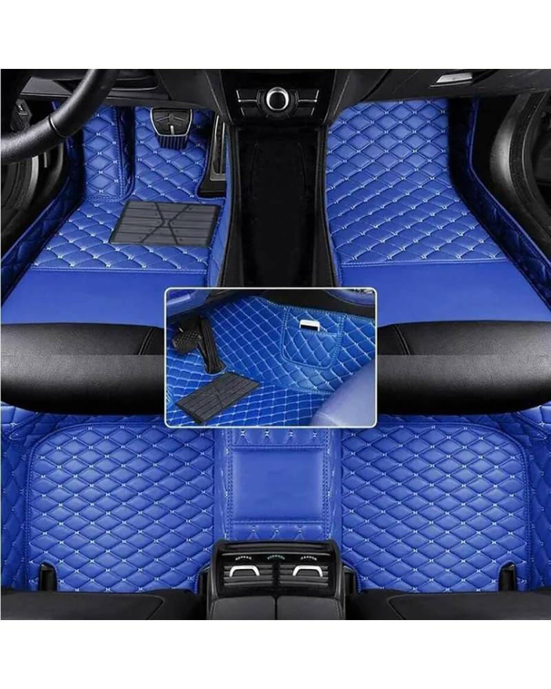 Auto Fussmatte Für 6 GG 2003 2004 2005 2006 2007 Auto Boden Matte Wasserdicht Vollständige Abdeckung Liner Innen Zubehör Autofußmatten(Black with Blue) von HUYHSD