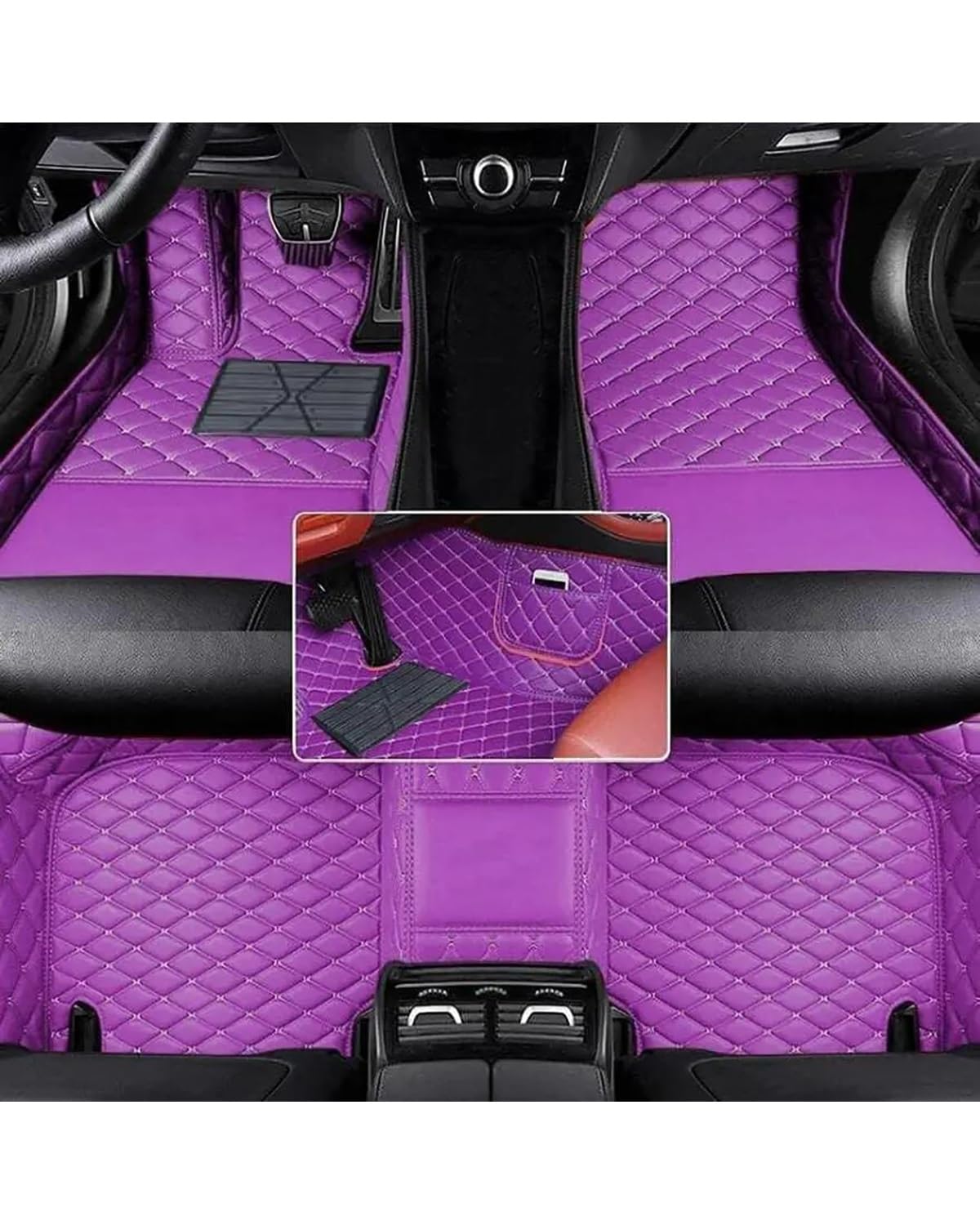 Auto Fussmatte Für 6 GG 2003 2004 2005 2006 2007 Auto Boden Matte Wasserdicht Vollständige Abdeckung Liner Innen Zubehör Autofußmatten(Purple) von HUYHSD