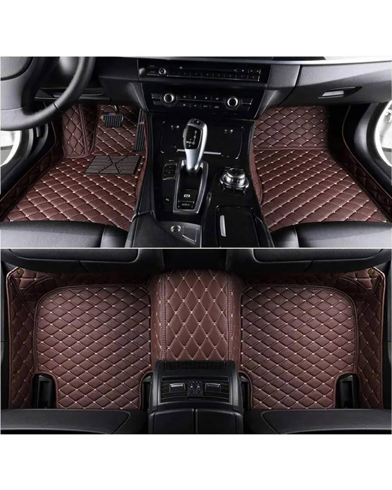 Auto Fussmatte Für Commander 2007-2010 5-Sitzer wasserdichte Volle Abdeckung Liner Innenteppiche Auto-Fußmatten Autofußmatten(Brown) von HUYHSD