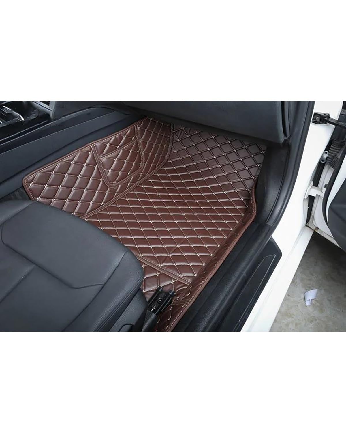 Auto Fussmatte Für Cruze 2009 2010 2011 2012 Auto-Fußmatten wasserdicht vollständige Abdeckung Innenausstattung Autofußmatten(Brown Passenger) von HUYHSD