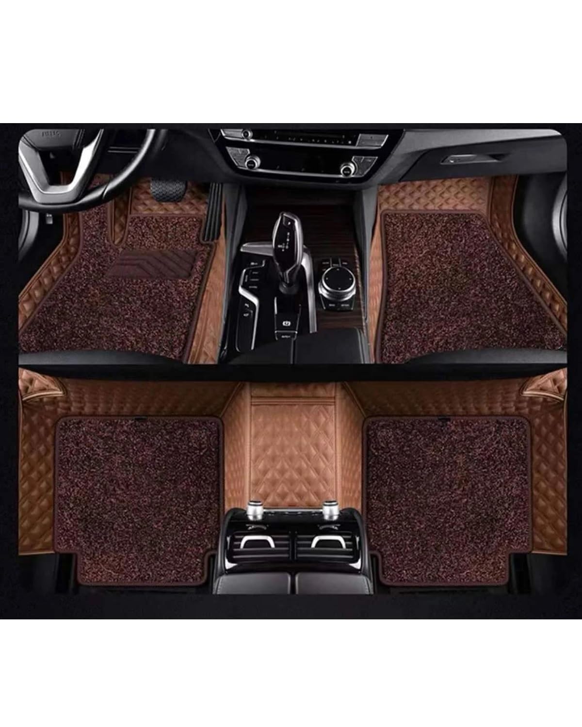 Auto Fussmatte Für Lexus UX-Serie UX200 260h 2019 2020 2021 2022 Autofußmatten komplettes Set wasserdichtes rutschfestes Innenzubehör Autofußmatten(Coffee Set) von HUYHSD