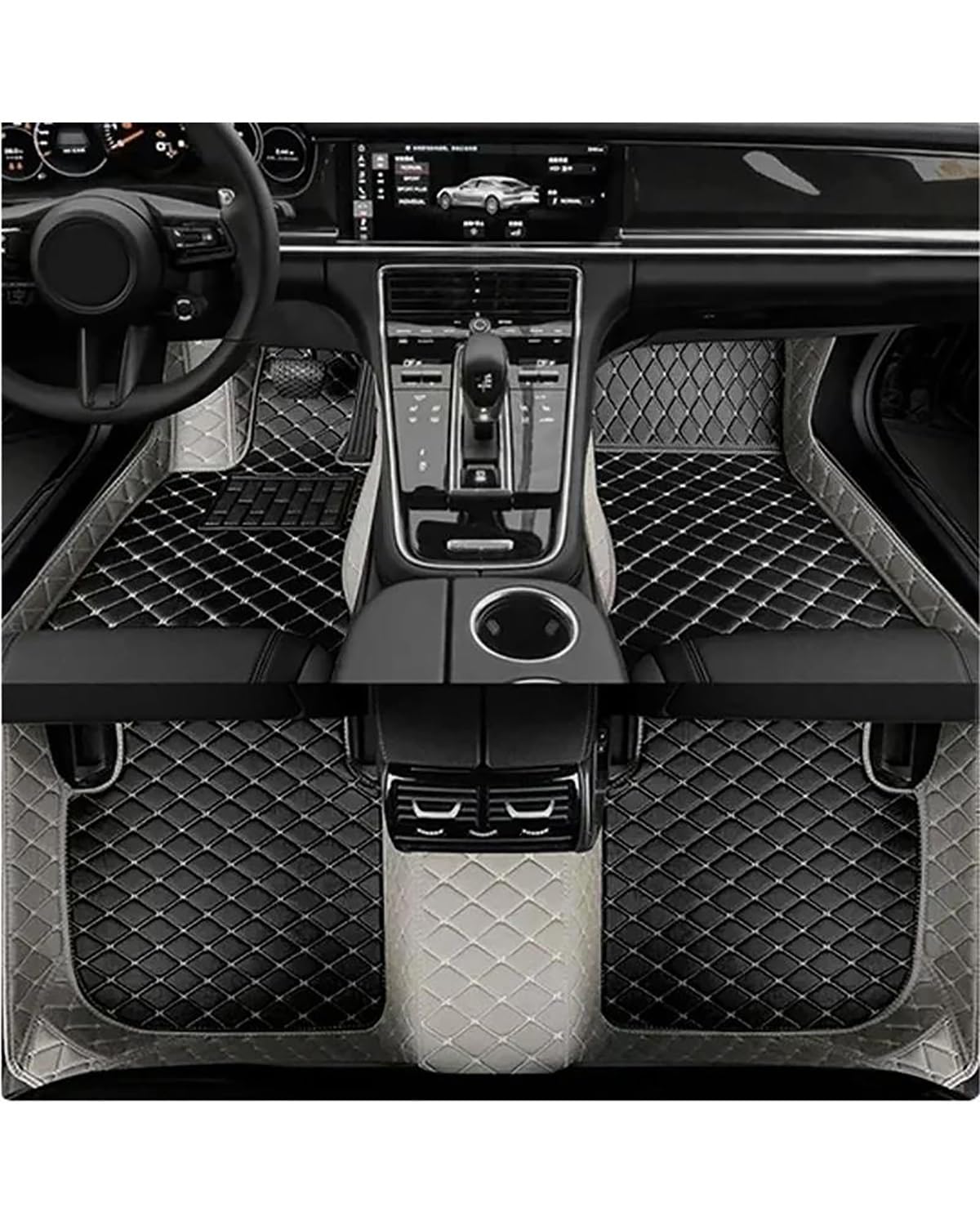 Auto Fussmatte Für Passat B5 B6 B7 B8 2017-2020 Amarok 2010-2016 Auto Fußmatten Leder Auto Teppich Teppiche Fußpolster Autofußmatten(Color 2,Amarok 2010-2016) von HUYHSD