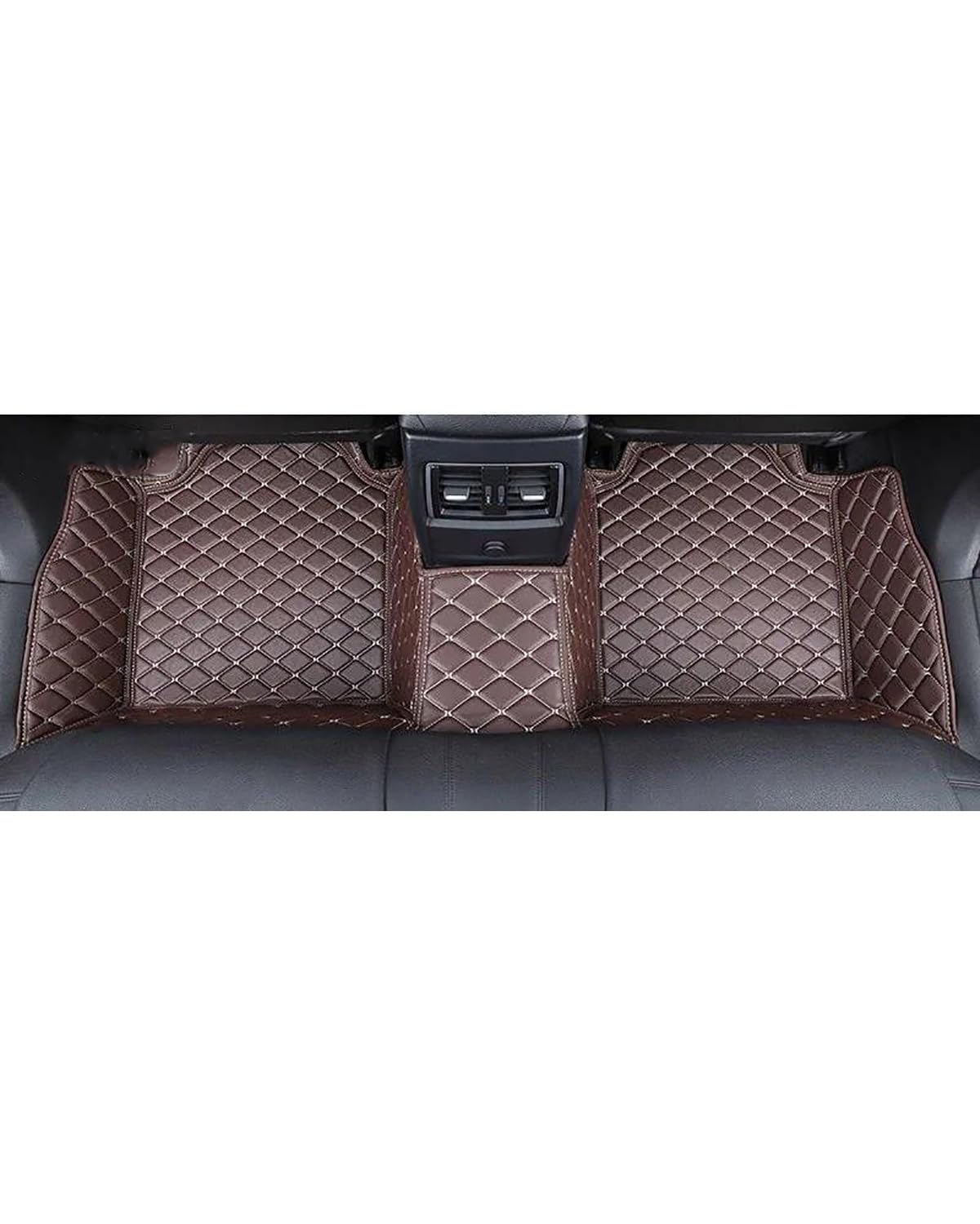 Auto Fussmatte Für Prado LC 150 2010 2011 2012 2013 2014 Auto-Fußmatten wasserdichte vollständige Abdeckung Liner Innenausstattung Autofußmatten(Brown Rear Row) von HUYHSD