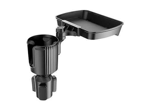 Auto Getränkehalter 1 PC 2-in-1 Auto-Getränkehalter 360-Grad Drehbares Esstablett Auto-Wasserbecherhalter Kaffee-Hamburger-Aufbewahrungsbox Kleiner Esstisch Auto Getränkehalter für Lüftung von HUYHSD