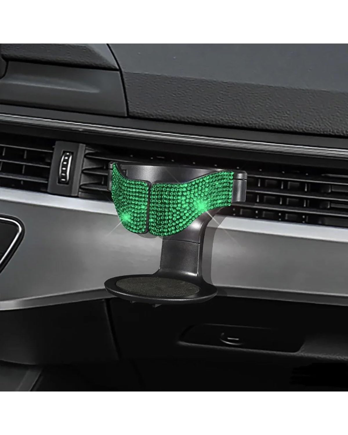 Auto Getränkehalter Auto Air Vent Outlet Drink Cup Flaschenhalter Diamant Strass Wasserflasche Ständer Getränke Aschenbecher Halterung Bling Auto Zubehör Auto Getränkehalter für Lüftung(Green) von HUYHSD