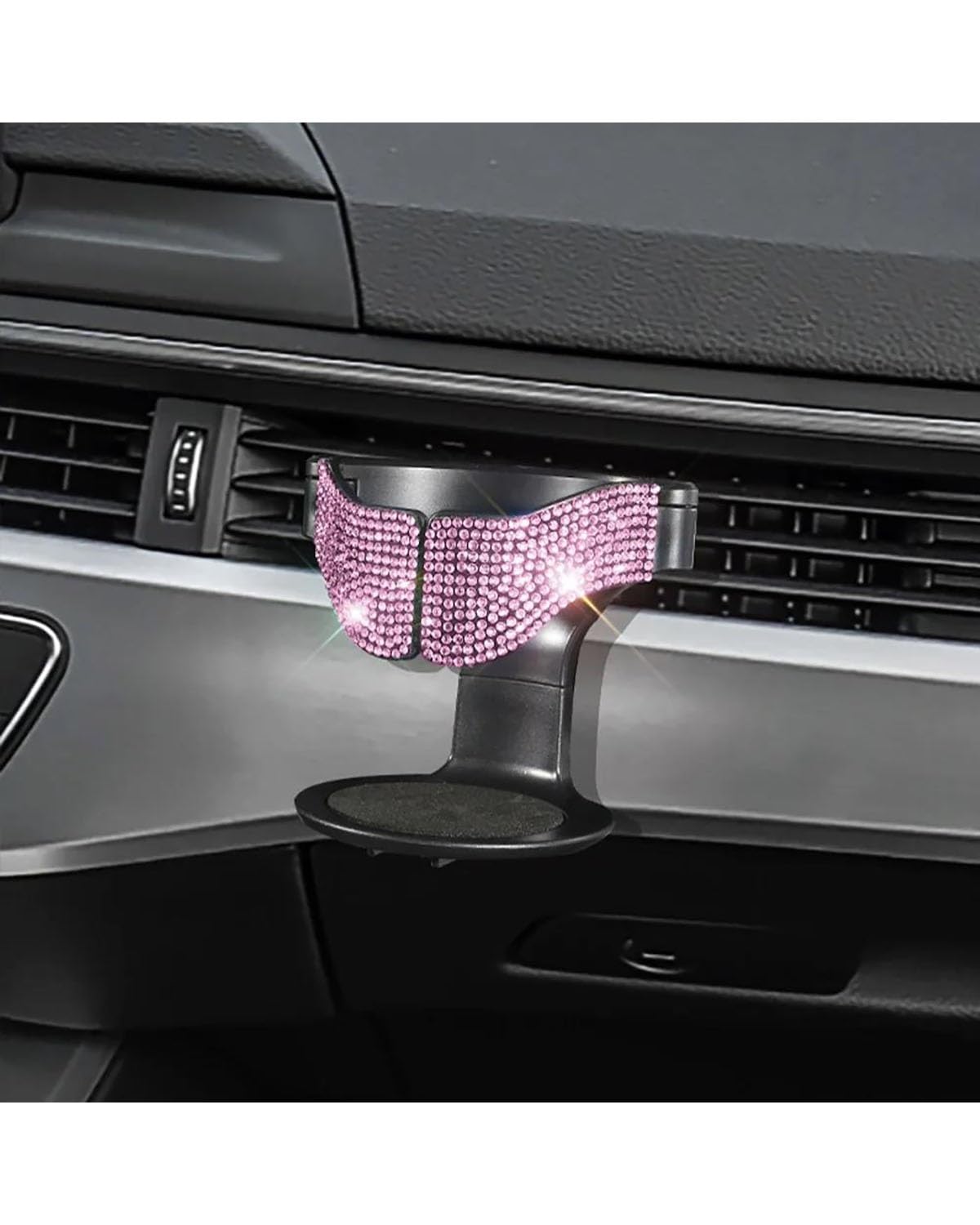 Auto Getränkehalter Auto Air Vent Outlet Drink Cup Flaschenhalter Diamant Strass Wasserflasche Ständer Getränke Aschenbecher Halterung Bling Auto Zubehör Auto Getränkehalter für Lüftung(Pink) von HUYHSD