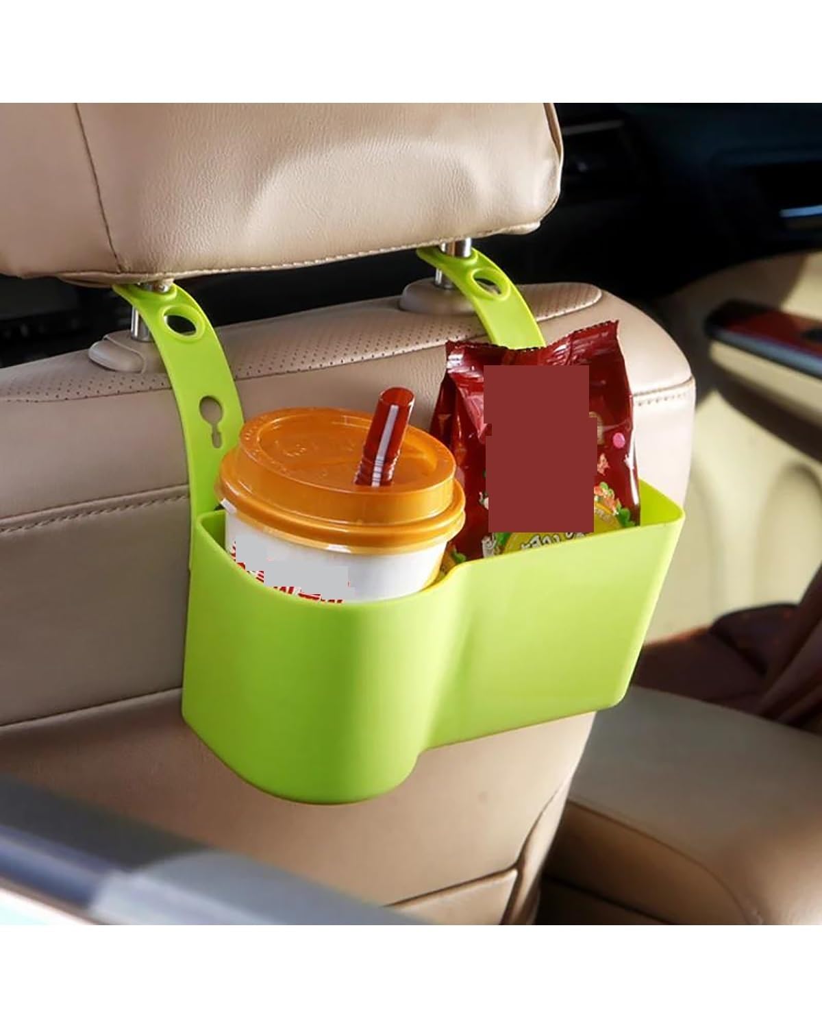 Auto Getränkehalter Auto Getränkehalter Multifunktionaler Getränkehalter Kopfstütze Rückenlehnenhalterung Organizer Fahrzeugbecher Getränkeaufbewahrungsbox Auto Getränkehalter für Lüftung(Green) von HUYHSD