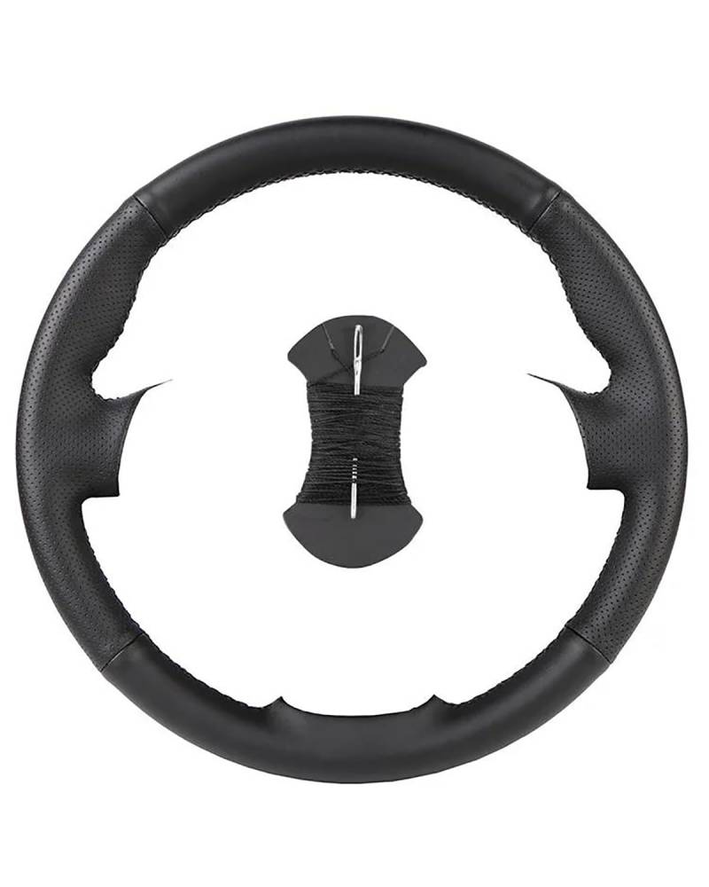 Auto Lenkradbezug Für Golf 6 Für Mk6 Für Polo Für Sagitar Für Bora Für Santana Für Jetta Mk6 Faserleder Auto Lenkrad Geflecht Abdeckung Lenkradabdeckung(Black) von HUYHSD