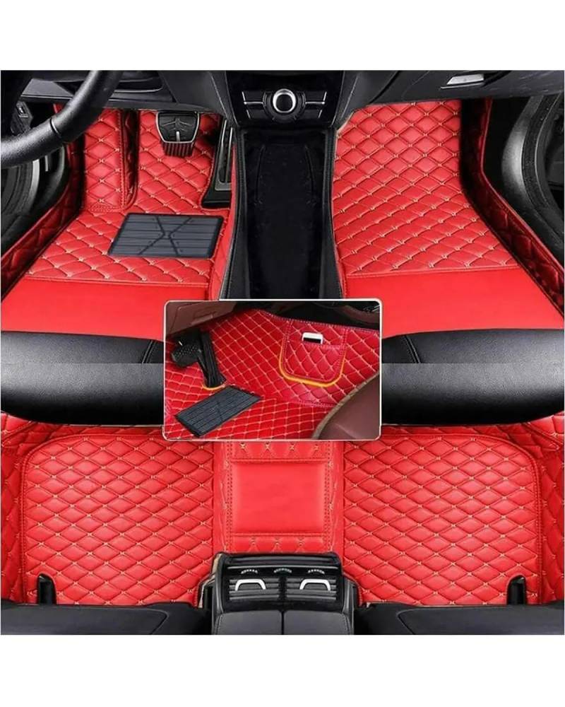 HUYHSD Auto Fussmatte Für 6 GG 2003 2004 2005 2006 2007 Auto Boden Matte Wasserdicht Vollständige Abdeckung Liner Innen Zubehör Autofußmatten(Red) von HUYHSD