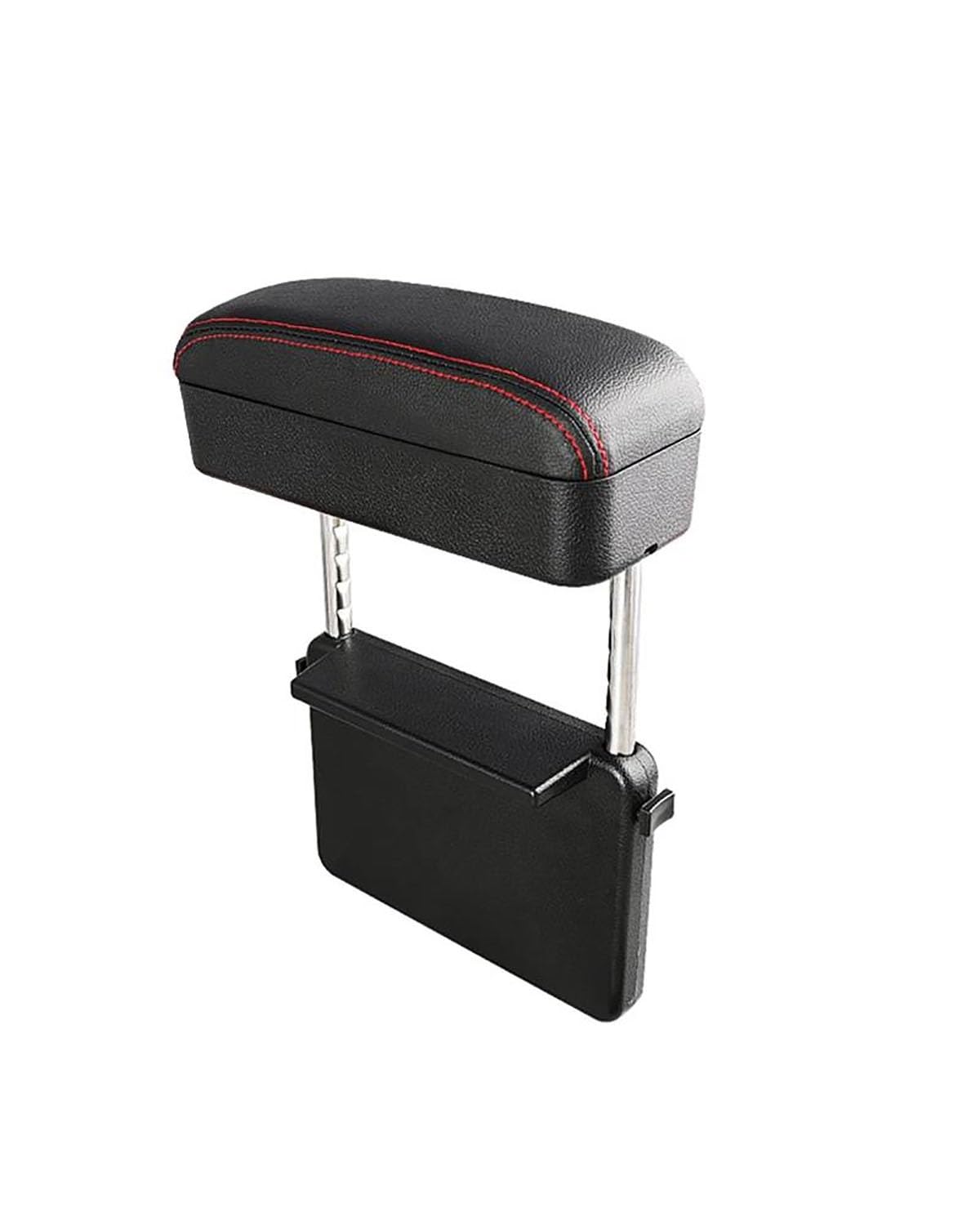 Mittelarmlehne Auto Armlehne Box Ellenbogen Unterstützung Einstellbare Auto Sitz Lücke Organizer Rest Box Für Autos Auto Zubehör Armlehne Kissen Universal Car Armrest Portable Handle(1 Set Black Red) von HUYHSD