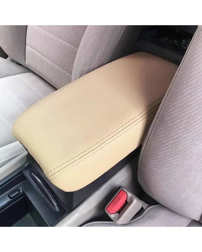 Mittelarmlehne Für Civic 8th Gen Limousine 2006 2007 2008 2009 2010 2011 Auto Center Rest Konsole Abckung Auto Schutzhülle Car Armrest Portable Handle(Beige) von HUYHSD