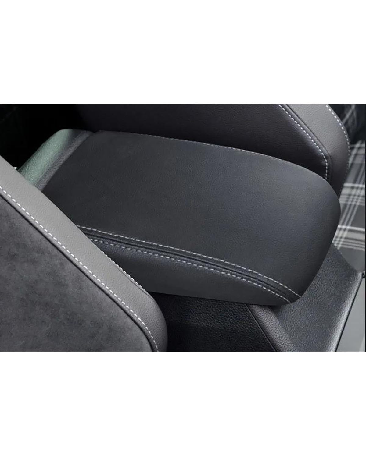 Mittelarmlehne Für Golf 7 MK7 2012 2013 2014 2015 2016 2017 2018 2019 Mittelkonsole Ckel Armlehne Abckung Auto Zubehör PU Ler Abckung Car Armrest Portable Handle(Line Gray Line) von HUYHSD