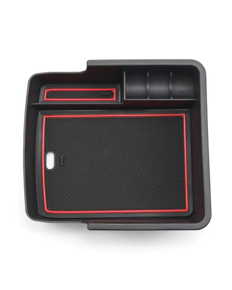 Mittelarmlehne Für Kia Für Ceed Für SW Für GT 2018 2019 2020 2021 2022 2023 Zentrale Steuerung Container Auto Innen Zubehör Auto Armlehne Lagerung Box Car Armrest Portable Handle(Red) von HUYHSD