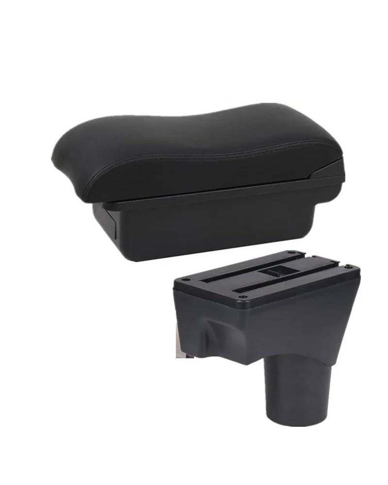 Mittelarmlehne Für Micra K13 MK4 IV Sunny 2010 2011 2012 2013 2014 2015 2016 2017-2023 Armlehne Box Konsole Car Armrest Portable Handle(A2 Black line NO USB) von HUYHSD