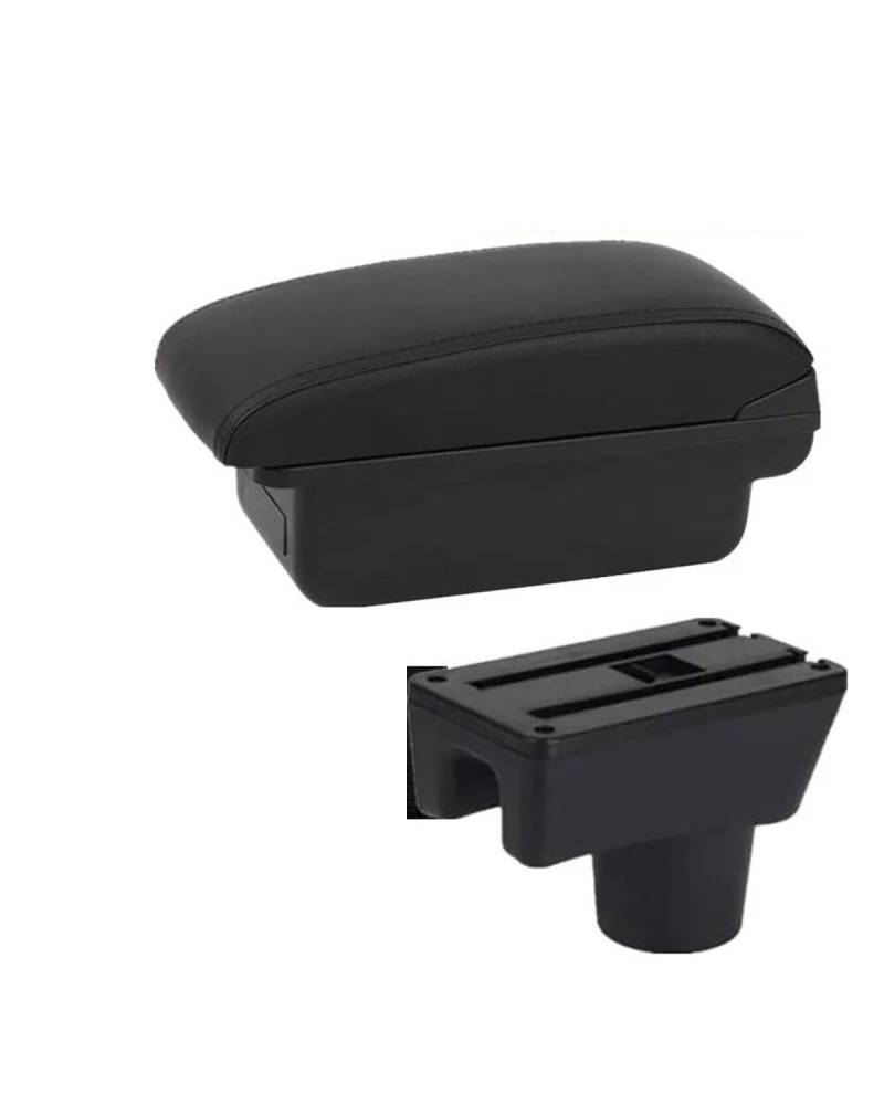 Mittelarmlehne Für MitsubishiES Für Attrage Für Mirage Für Space Für Star Auto Armlehne Box Retrofit Teile Auto Zubehör Lagerung Box Car Armrest Portable Handle(A1 Black line NO USB) von HUYHSD