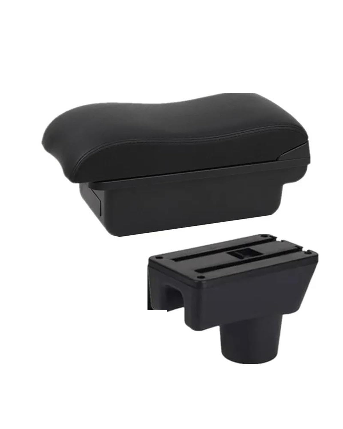 Mittelarmlehne Für MitsubishiES Für Dodge Armlehne Box Auto Armlehne Lagerung Box Innen Gewidmet Nachrüstung Auto Zubehör Car Armrest Portable Handle(A2 Black line NO USB) von HUYHSD