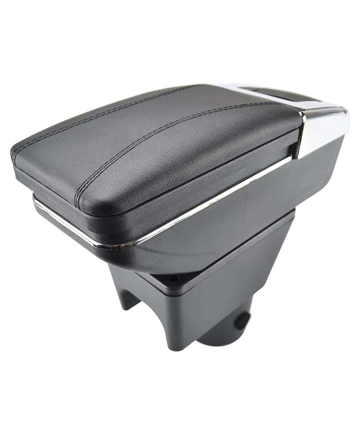 Mittelarmlehne Für RenaultES 2010-2015 Für Dacia Für Duster I 2010-2015 Für Terrano III 2014-2018 Armlehne Drehbare Lagerung Box Dekoration Car Armrest Portable Handle(Black Thread) von HUYHSD