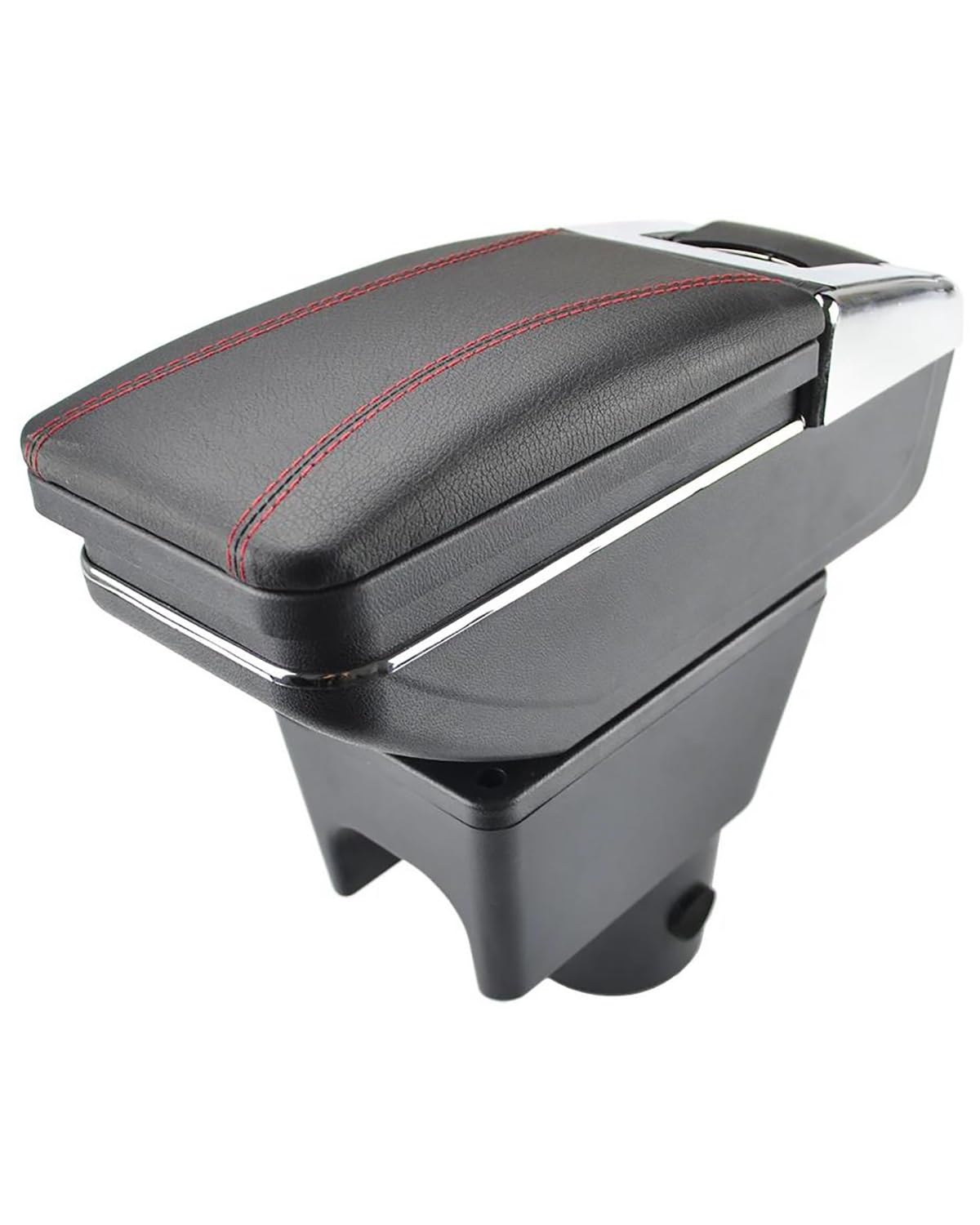 Mittelarmlehne Für RenaultES 2010-2015 Für Dacia Für Duster I 2010-2015 Für Terrano III 2014-2018 Armlehne Drehbare Lagerung Box Dekoration Car Armrest Portable Handle(Red Thread) von HUYHSD