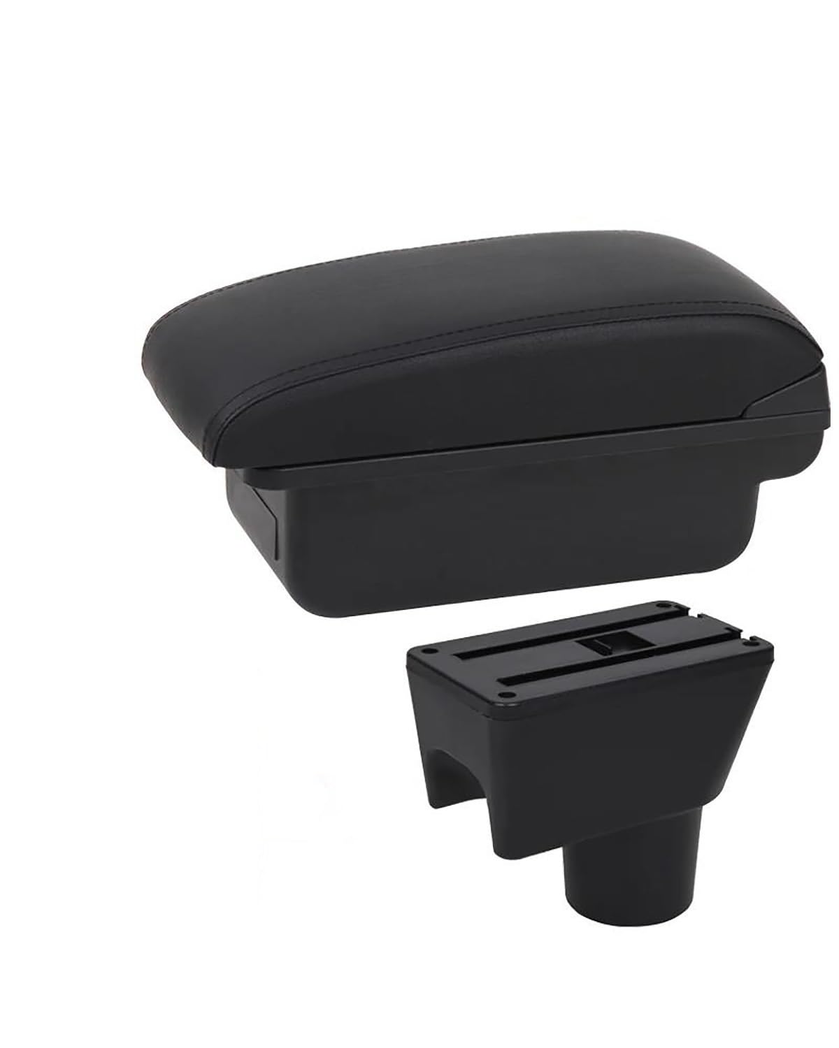 Mittelarmlehne Für RenaultES Für Terrano 3 Oroc Auto Armlehne Retrofit Lagerung Box Auto Zubehör Innen Details Car Armrest Portable Handle(C1 Black line No USB) von HUYHSD