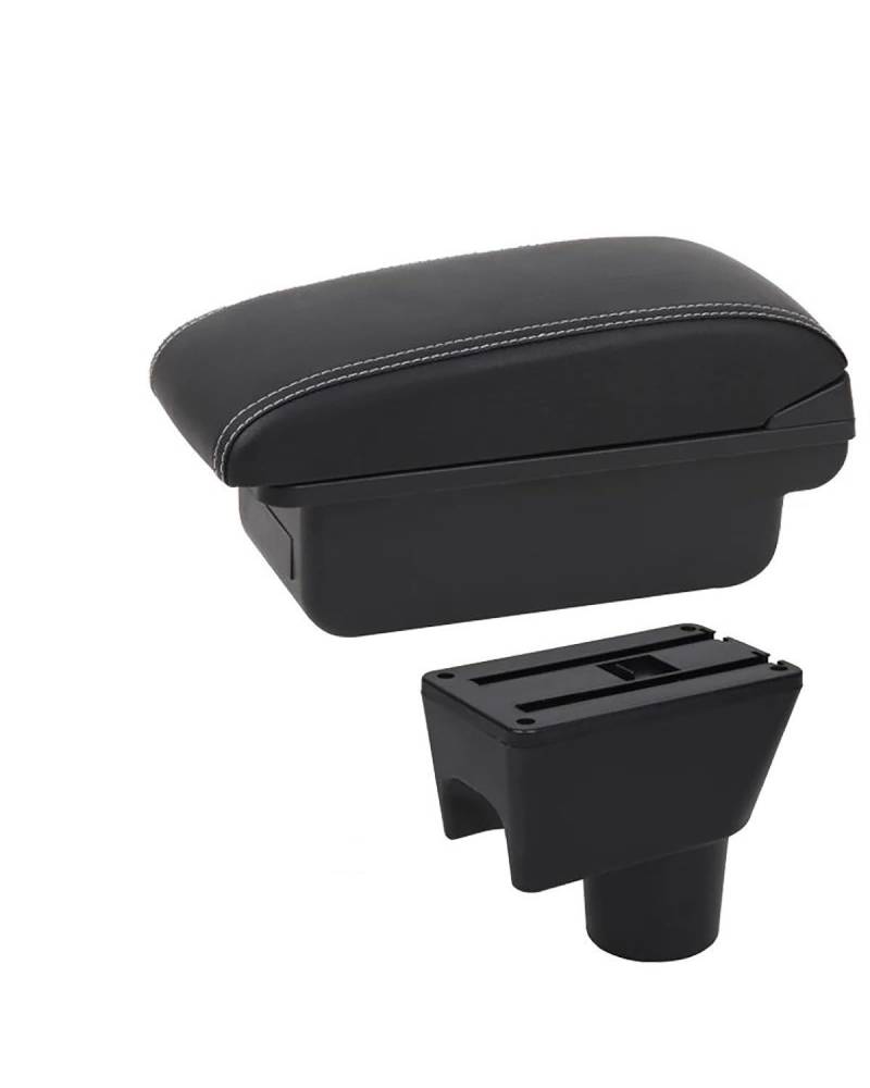 Mittelarmlehne Für RenaultES Für Terrano 3 Oroc Auto Armlehne Retrofit Lagerung Box Auto Zubehör Innen Details Car Armrest Portable Handle(C3 White line No USB) von HUYHSD