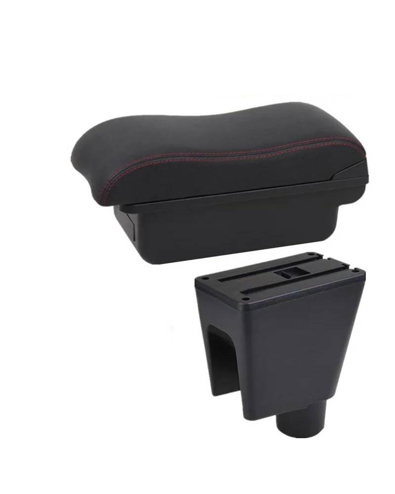 Mittelarmlehne Für Spark Für 3 III Aveo T200 2010 2011 2012 2013 2014 Auto Armlehne Lagerung Box Auto Zubehör Innen Gewidmet Car Armrest Portable Handle(A2 Black red NO USB) von HUYHSD