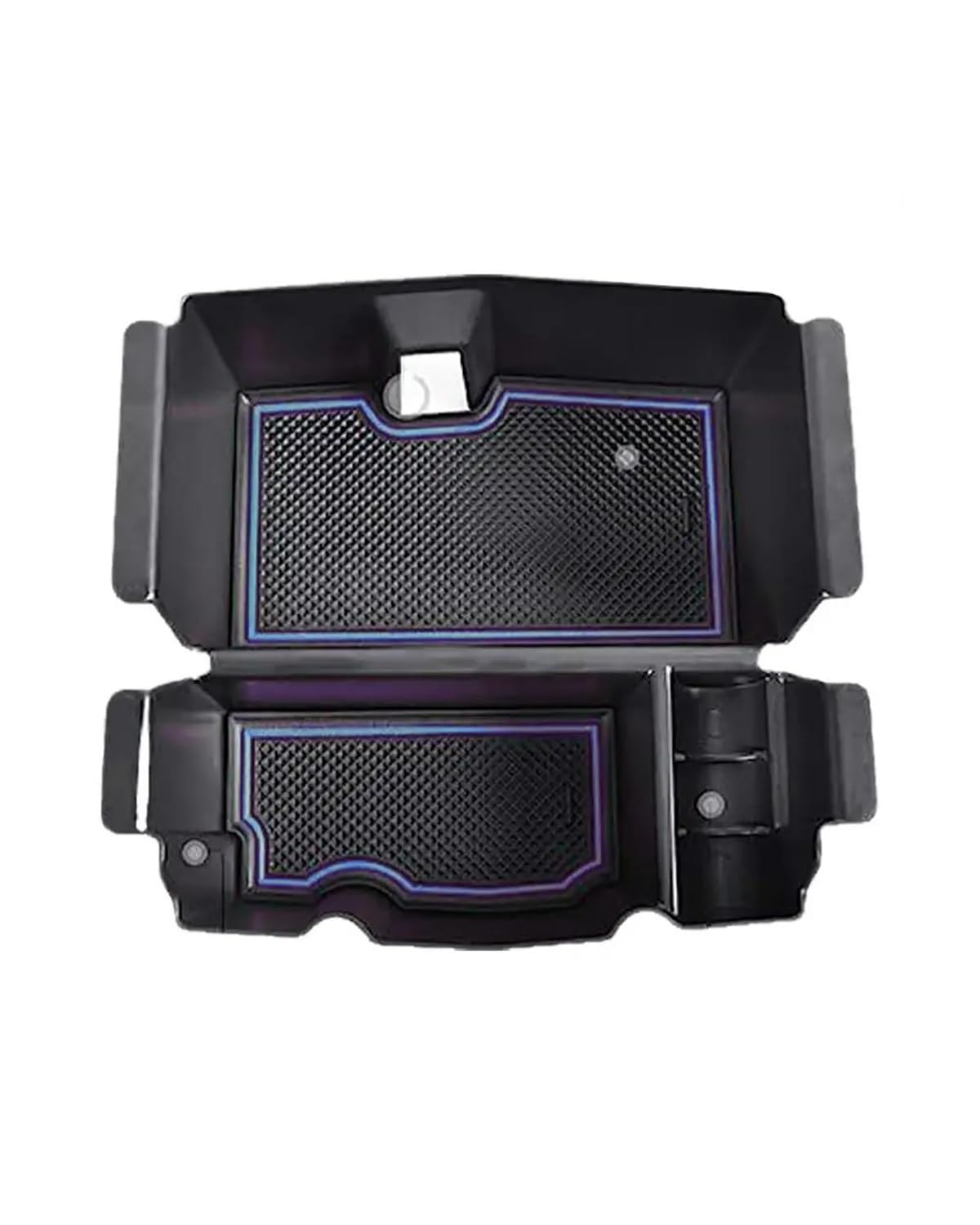 Mittelarmlehne Für Wrangler JL JLU Für Gladiator JT Mittelkonsole Lagerung Container Organizer Box Armlehne Palette Tablett Autos Halter 2018-2 E9C4 Car Armrest Portable Handle(Blue) von HUYHSD