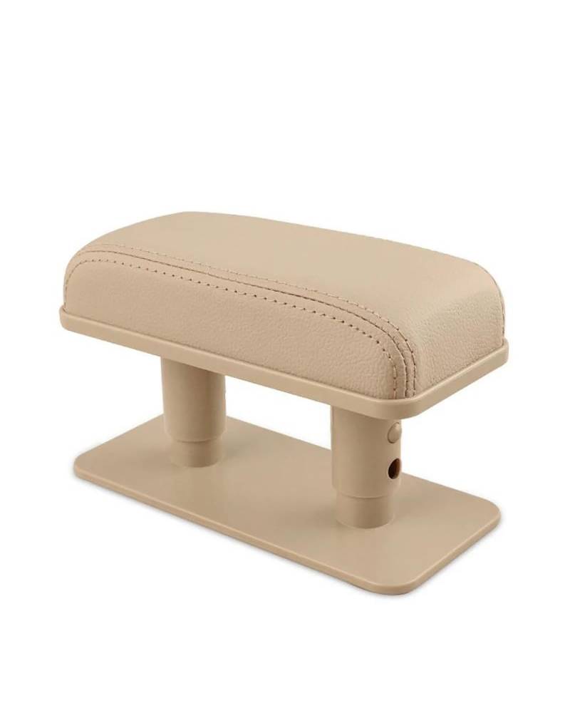 Mittelarmlehne Universal Auto Tür Einstellbare Armlehne Auto Auto-Styling Zentrale Speicher Inhalt Box Armlehne Pad Ellenbogen Unterstützung Zubehör Car Armrest Portable Handle(B Beige) von HUYHSD