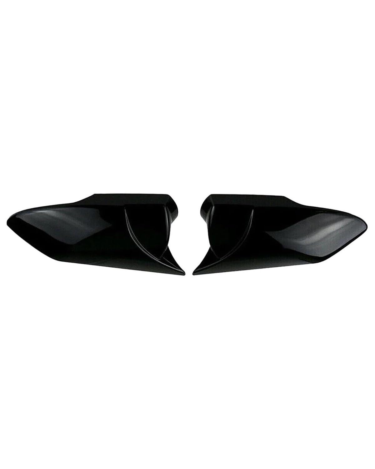 Spiegelkappen Für Hyundai Für Elantra 2021 2022 OX Horn Seitenrückspiegelabdeckung Carbon Fiber Glossy Black Seitenflügelspiegelkappenabdeckung Auto Spiegelkappen(Glossy Black) von HUYHSD