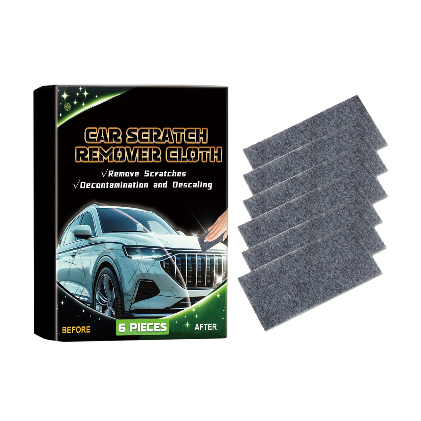 HVRFJXI Auto Kratzer Reparatur Kleine Glitzer Tuch Set Magische Tuch Kratzer Entferner Kleine Glitzer Tuch Für Kleine Tuch Reparatur von HVRFJXI