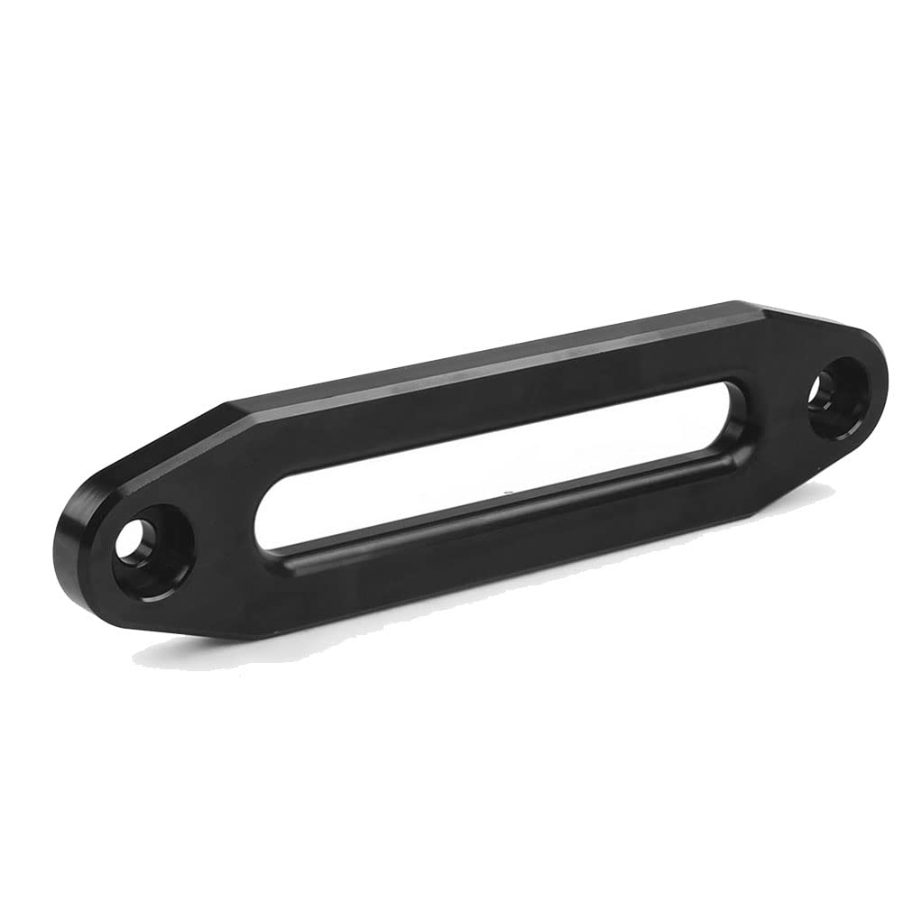 HVVENTY 1 x 254 mm Aluminium-Leiste für 3628,7–6803,9 kg, synthetische Halterung, Seilwindenseil, synthetische Seilwinde, Seil, Hawse Fairlead für SUV, ATV, UTV von HVVENTY