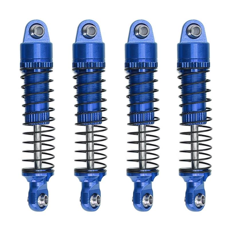 4PCS RC StoßDämpfer Dämpfer 50mm Upgrade Teile Hochfeste T6061 Aluminium Legierung RC Ersatz Dämpfer (Blau) von HWGING