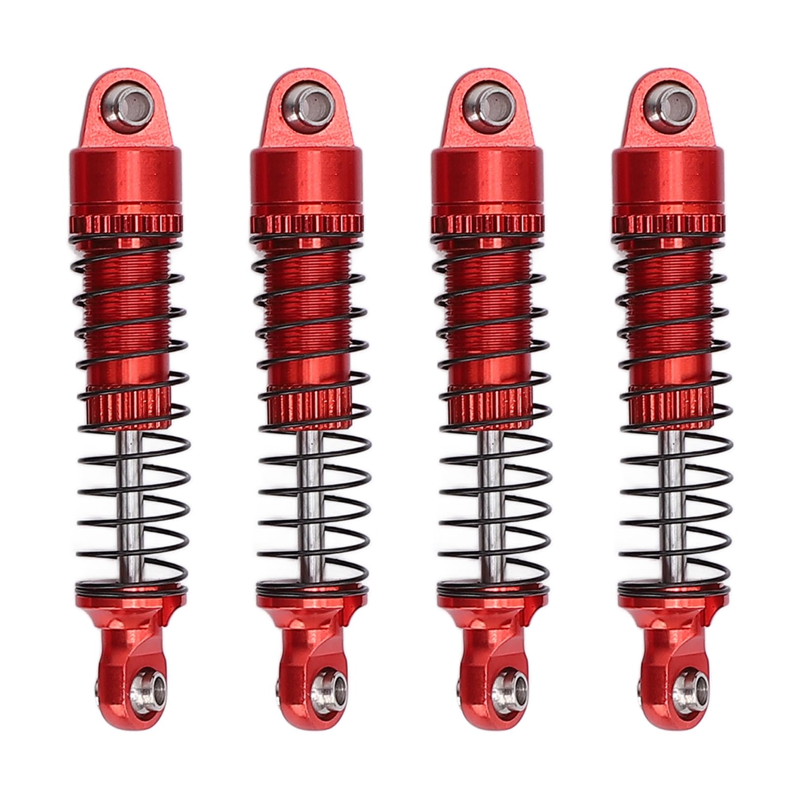 4PCS RC StoßDämpfer Dämpfer 50mm Upgrade Teile Hochfeste T6061 Aluminium Legierung RC Ersatz Dämpfer (Rot) von HWGING