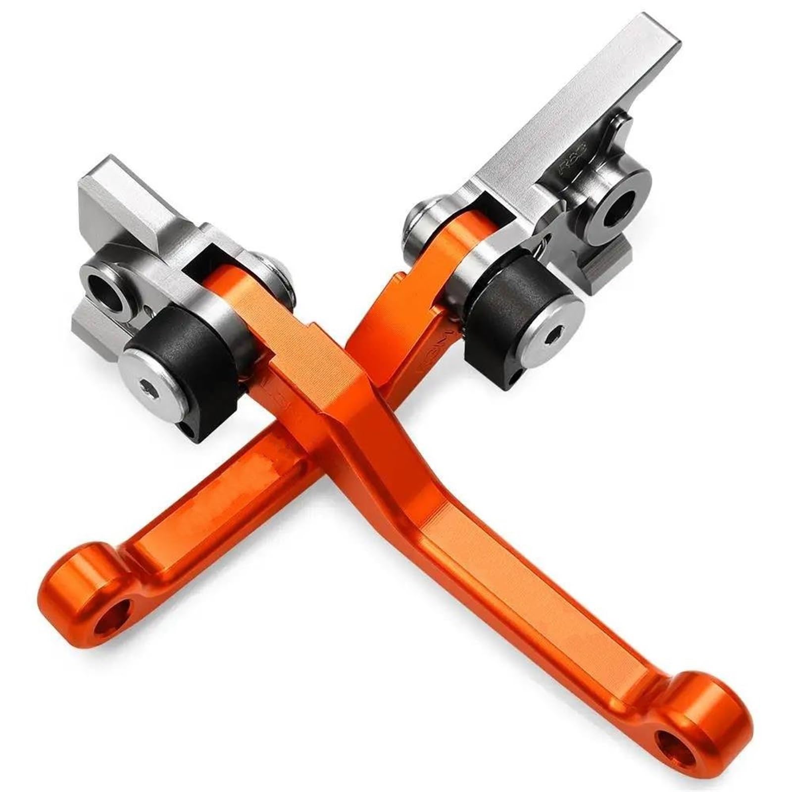 Kupplungshebel Bremshebel Kupplung CNC Lenker Bremse Kupplung Hebel Griff Hebel Aluminium Für TE250 Für TE 2014 2015 2016 Motocross Faltbare Pivot Dirt Bike(Orange) von HXCKBLBY