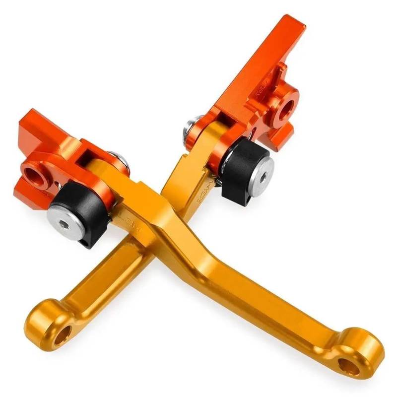 Kupplungshebel Bremshebel Kupplung Faltbare Pivot Dirtbike Bremse Kupplung Hebel Griff Hebel Für 350EXCF Für 350 EXCF 2014 2015-2021 2022(Gold,B) von HXCKBLBY