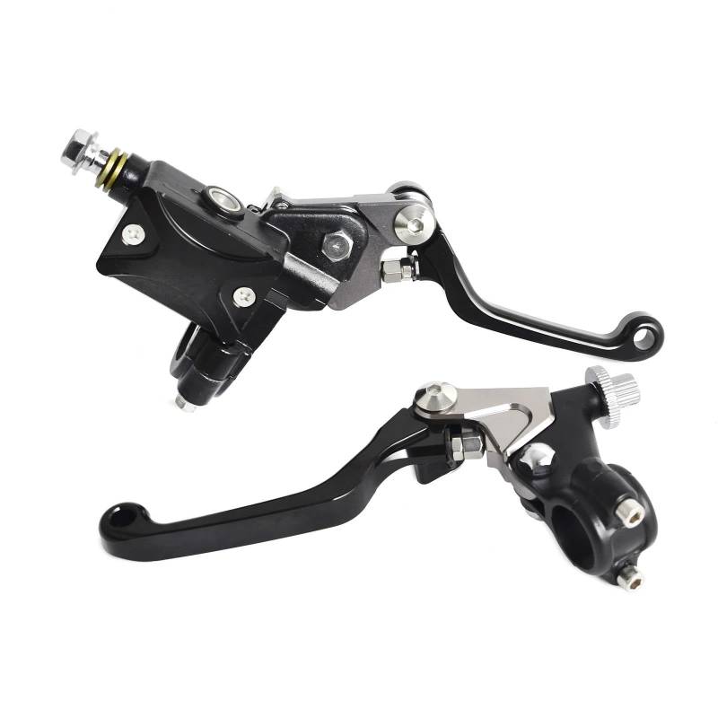 Kupplungshebel Bremshebel Kupplung Für RM 125 250 Für RMZ 250 450 Für DRZ 400S 400SM 7/8 "Universal Motorrad Hydraulische Bremse & Kabel Kupplung Hebel Set Montage(Black) von HXCKBLBY