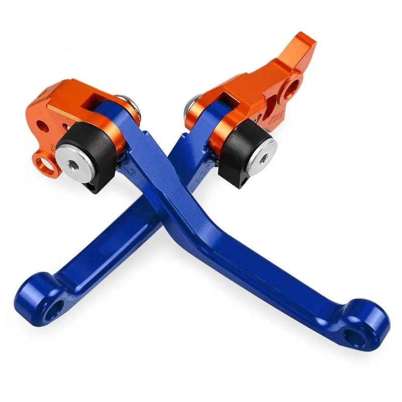 Kupplungshebel Bremshebel Kupplung Motocross Faltbare Pivot Dirt Bike Bremse Kupplungshebel Griff Hebel Für 65XC 2004 2005-2012 2013(Blue,65XC 04-13 B) von HXCKBLBY