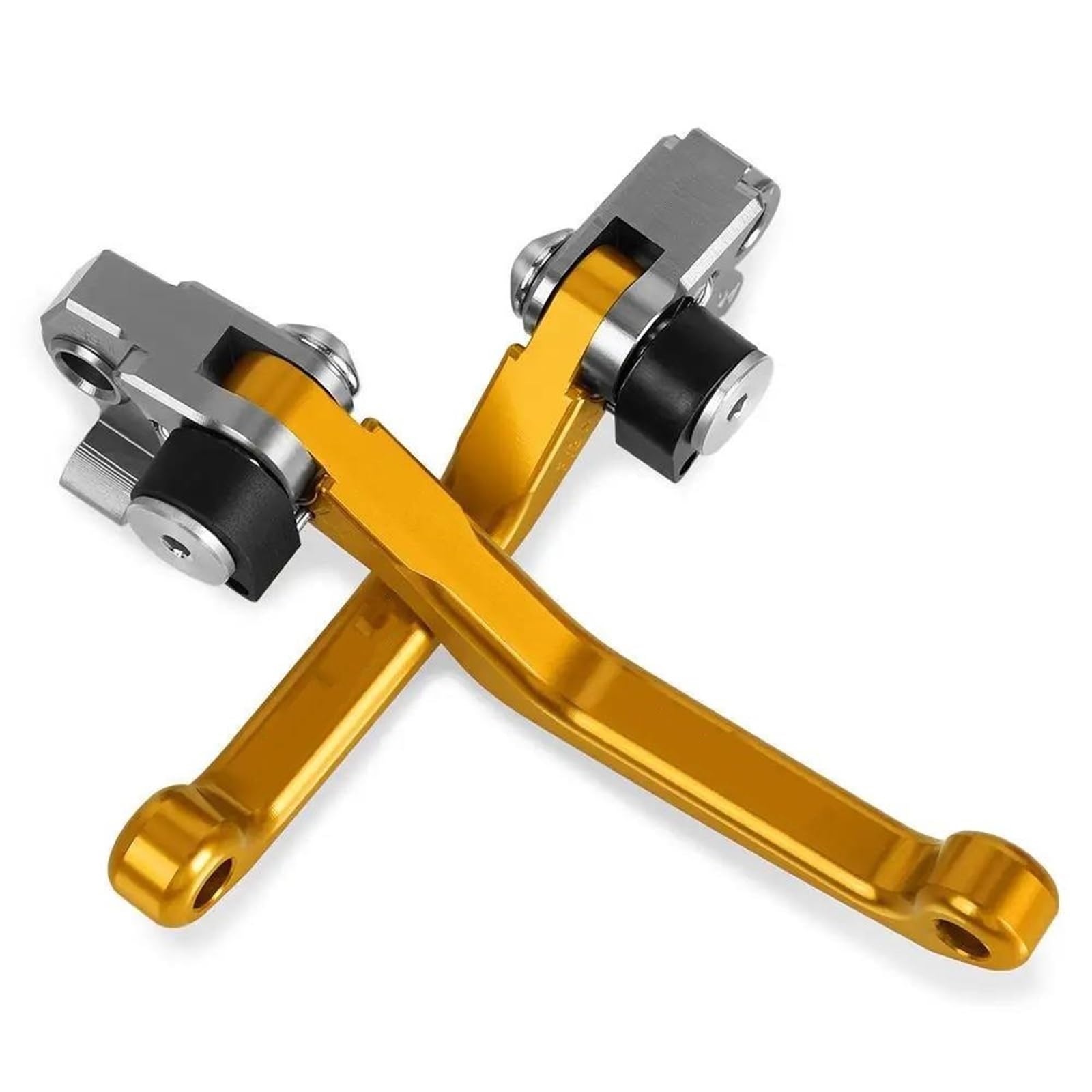 Kupplungshebel Bremshebel Kupplung Motorcoss Pit Dirt Bike Pivot Faltbare Bremskupplungshebel Für GASGAS Für EC4T Für EC-4T 2010–2013(Gold) von HXCKBLBY